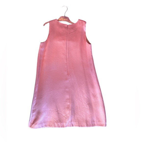 Hucklebones Gilded Bow Shift Dress in Satin 12Y - Picture 2 of 6